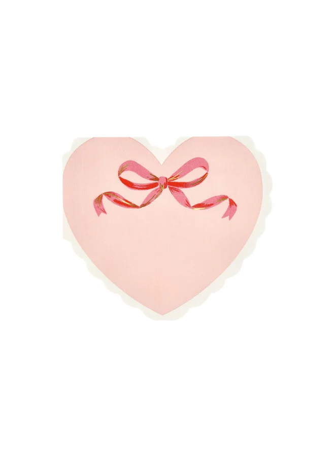 Coquette Heart Large Napkins - Pack of 16